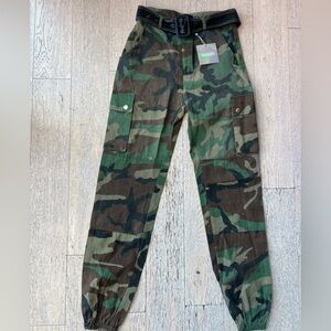 NWT Missguided Camo Cargo pants